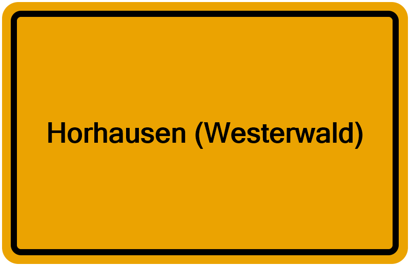 Handelsregisterauszug Horhausen (Westerwald)